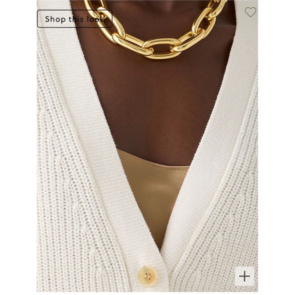J. Crew Cream Button Down Cocoon Cardigan - Picture 3 of 11
